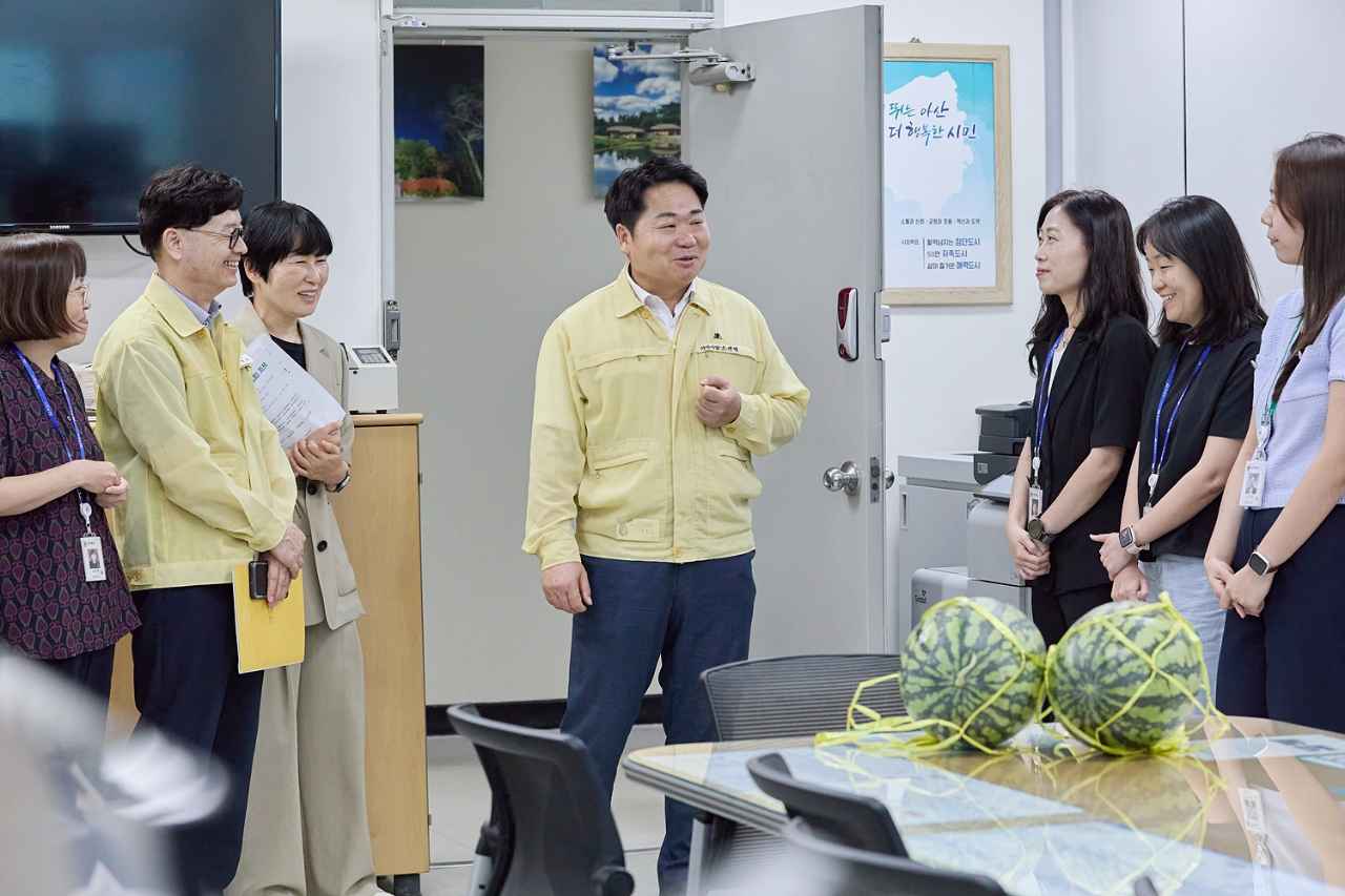 오세현 아산시장, 수해피해 대응에 헌신한 전 직원 격려