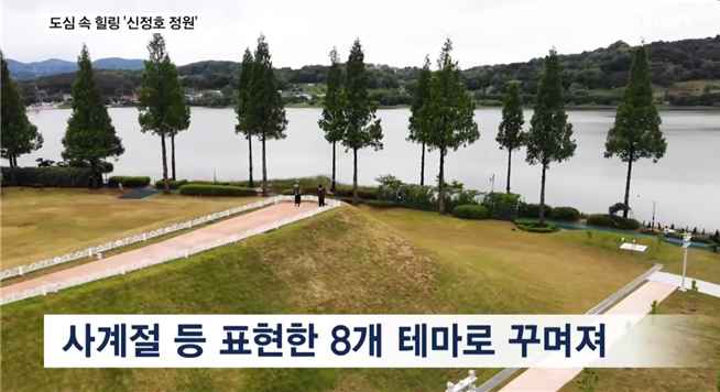 [MBN 전국네트워크뉴스] 충남 제1호 지방 정원 '신정호 정원'… 도심 속 힐링 명소로 각광