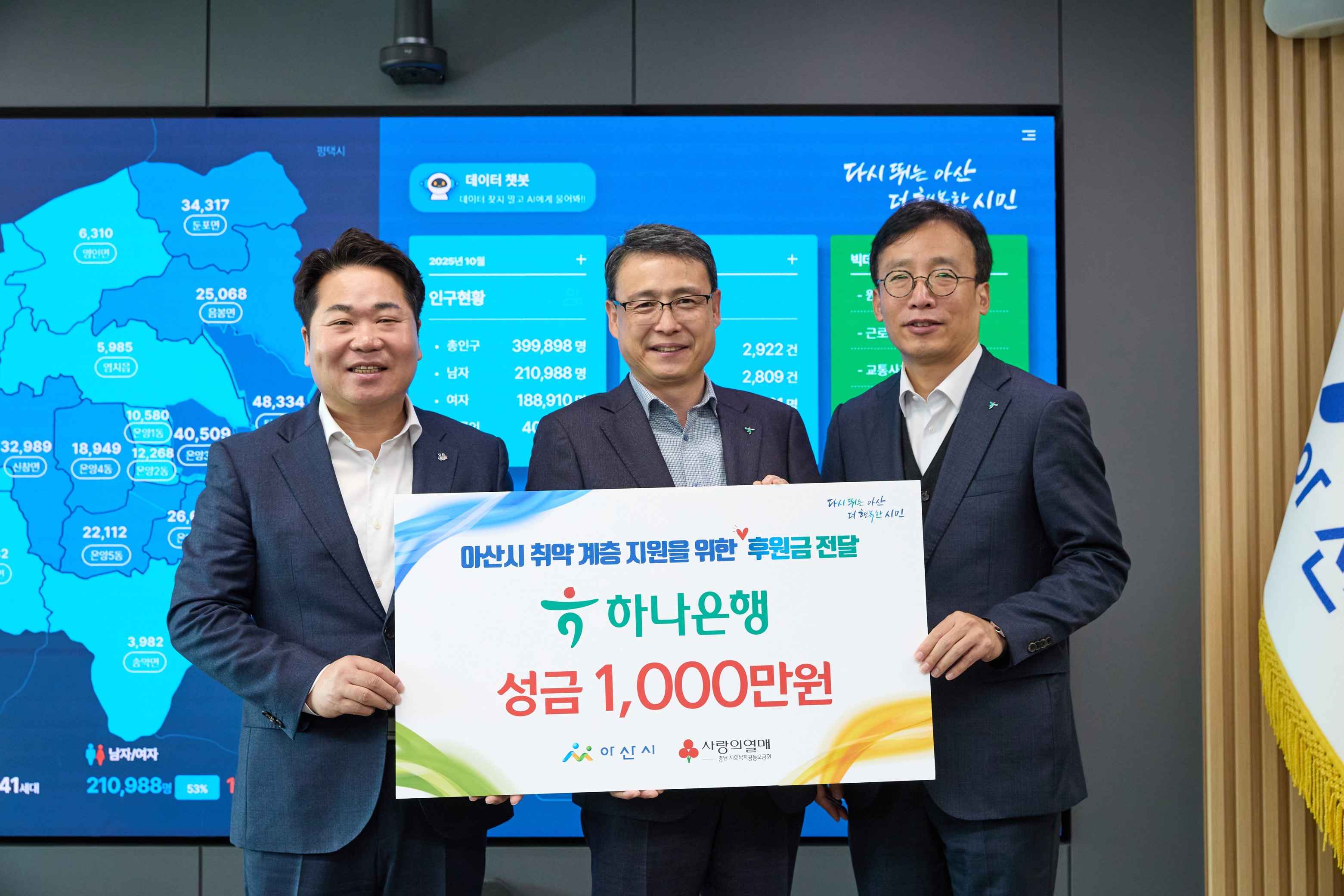 2025.11.20.하나은행 취약계층 지원 후원금 1천만원 전달식