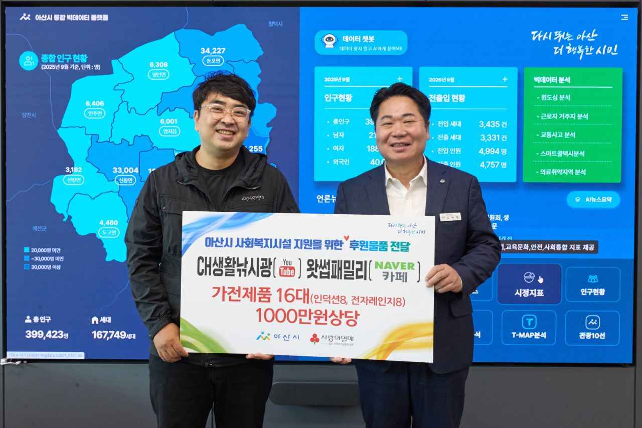 ch생활낚시광·왓썹패밀리, 아산시 아동양육시설에 가전제품 16대 후원 관련사진