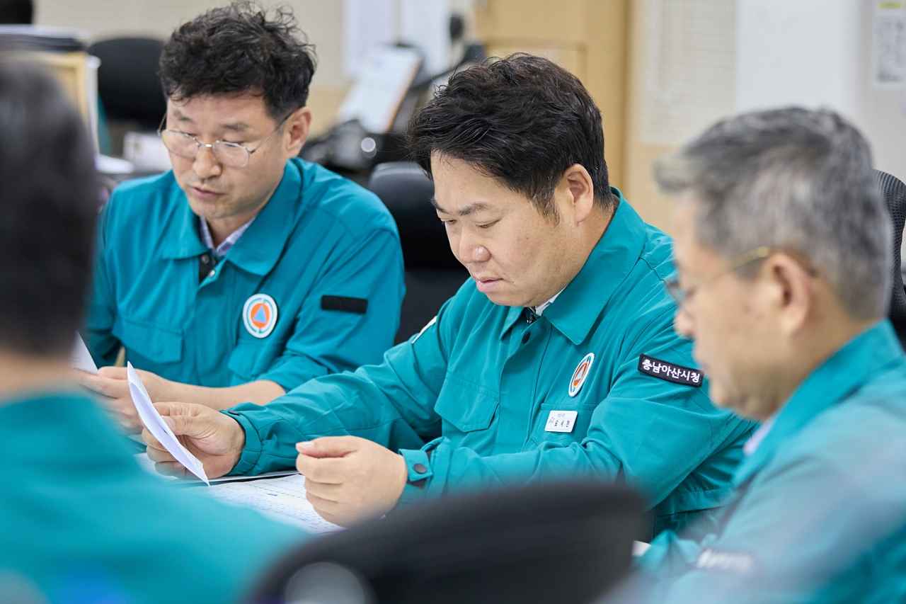 오세현 아산시장, 집중호우 긴급회의 “인명피해 없도록 총력 대응” 관련사진