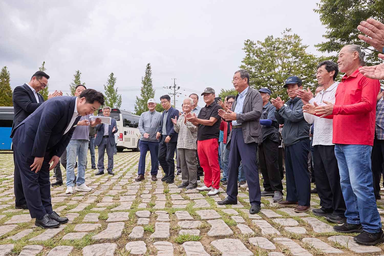 2025.09.19.쌀전업농 가족수련대회(충북 보은군 일원) 배웅인사