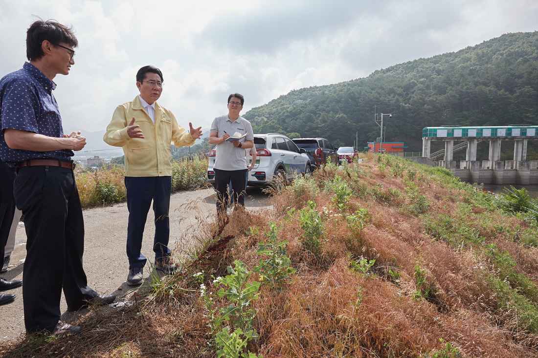 박경귀 아산시장 “송악저수지 방류 피해 없도록 대응조치” 당부 관련사진