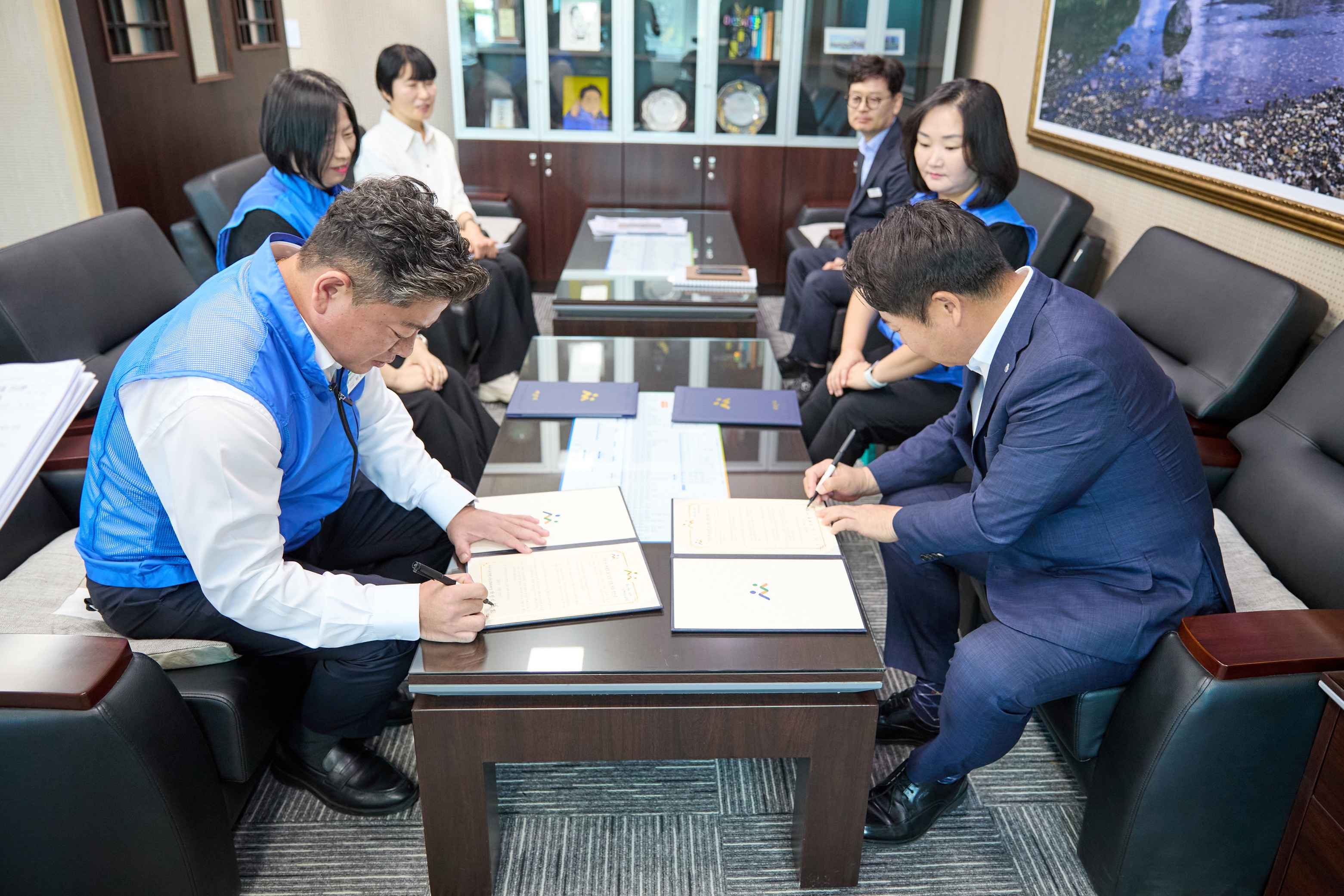 2025.09.29.3분기 노사협의회 합의사항 및 괴롭힘 근절 선서문 서명식