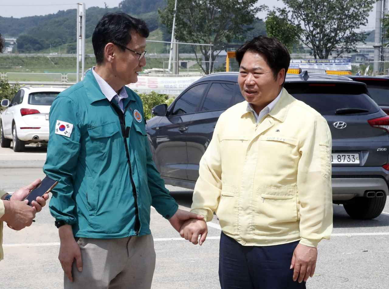 아산시, 행정안전부 수해 현장 조사 임해… 특별재난지역 선포 촉구 관련사진