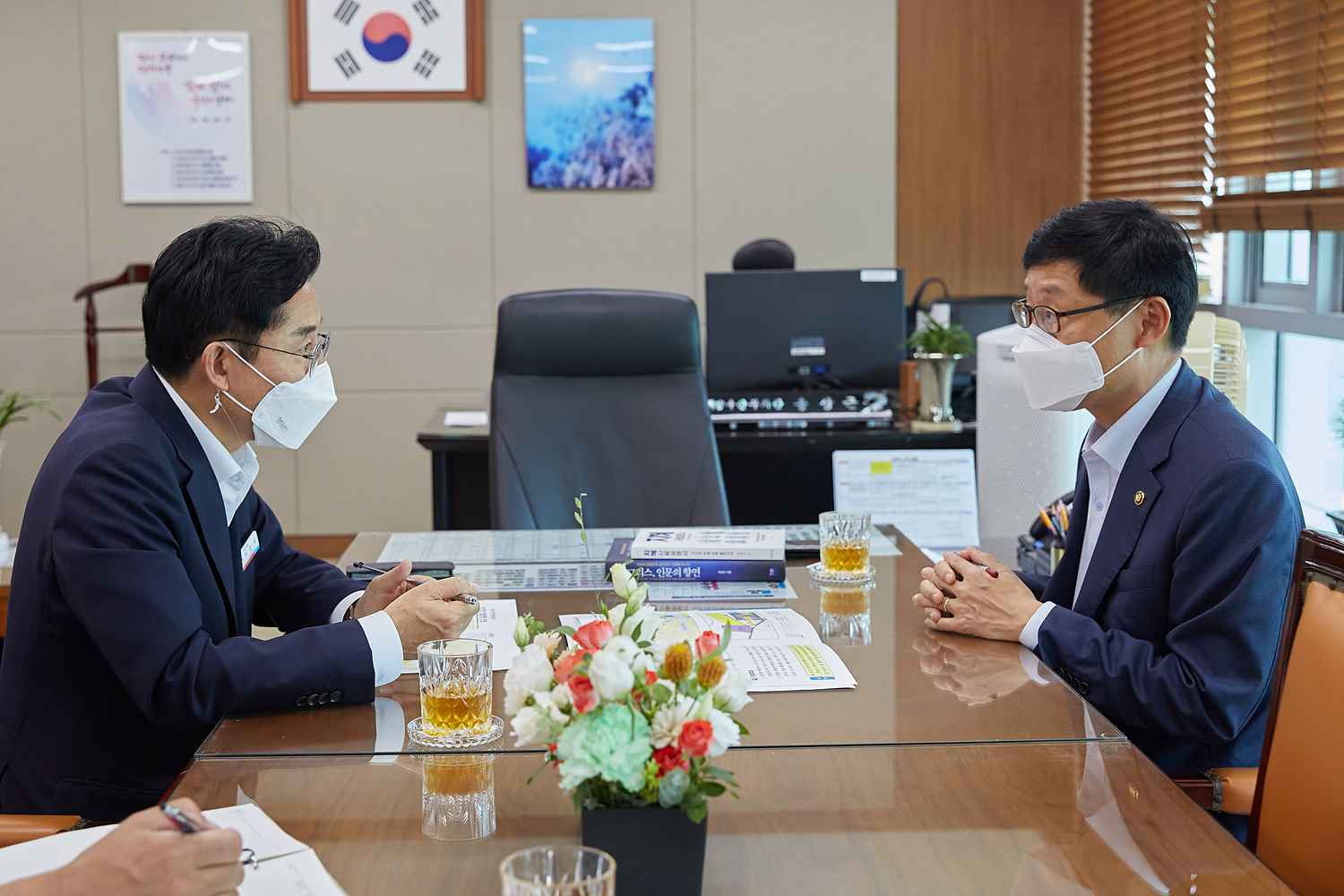 2022.08.02.아산항 건설(반영) 건의 해양수산부 방문